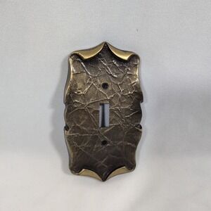 Amerock Carriage House Brass Single Light Switch Cover Vintage